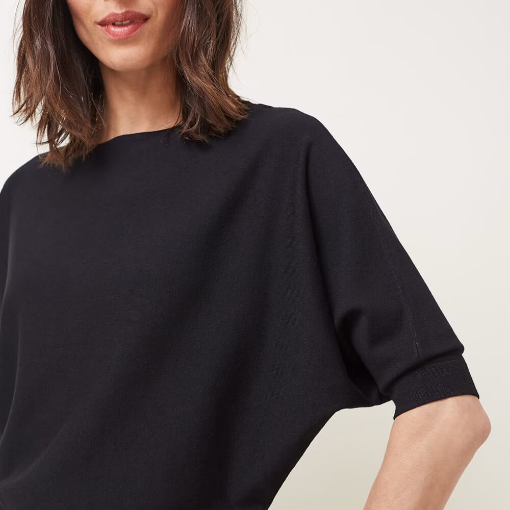 Black batwing sweater hotsell